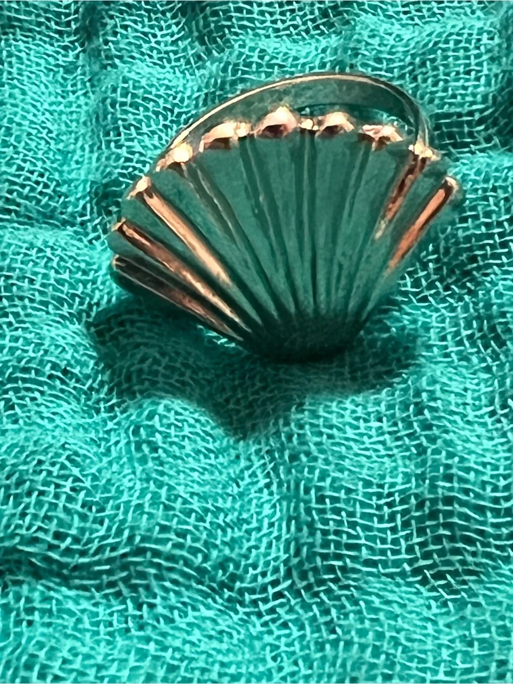 Silver Shell Statement Ring - Women Jewelry